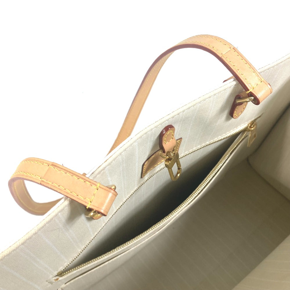 LOUIS VUITTON Tote Bag M57872 Monogram Giant Canvas, Straw blue Monogram Giant ON THE GO GM MYKONOS EXCLUSIVE MYKONOS Women Used Authentic