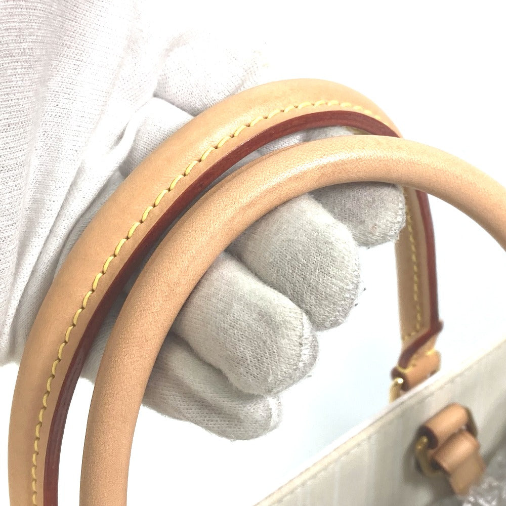 LOUIS VUITTON Tote Bag M57872 Monogram Giant Canvas, Straw blue Monogram Giant ON THE GO GM MYKONOS EXCLUSIVE MYKONOS Women Used Authentic