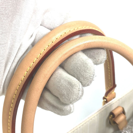 LOUIS VUITTON Tote Bag M57872 Monogram Giant Canvas, Straw blue Monogram Giant ON THE GO GM MYKONOS EXCLUSIVE MYKONOS Women Used Authentic