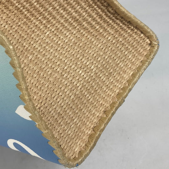 LOUIS VUITTON Tote Bag M57872 Monogram Giant Canvas, Straw blue Monogram Giant ON THE GO GM MYKONOS EXCLUSIVE MYKONOS Women Used Authentic