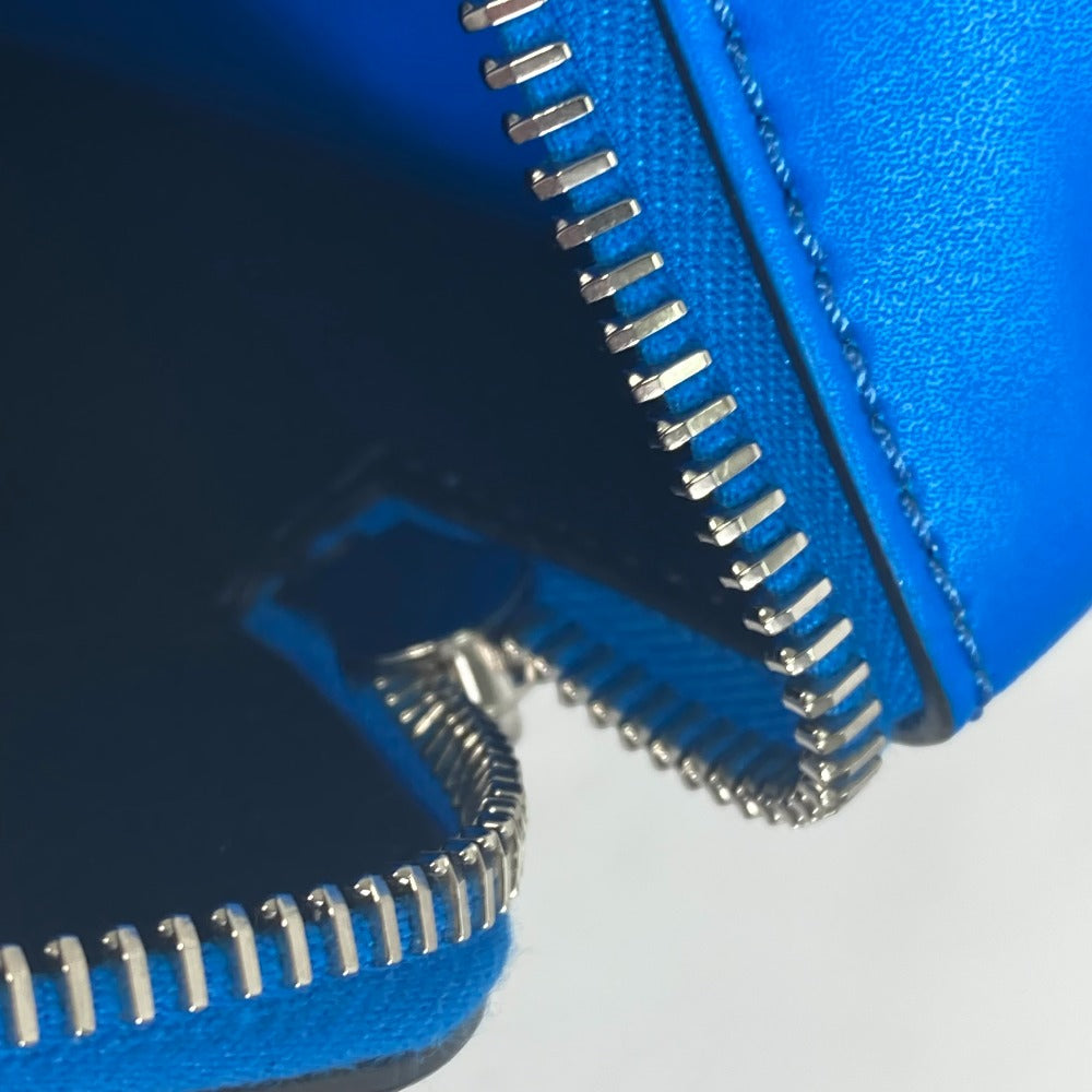 VALENTINO Waist bag TY0B0719 leather blue VLTN logo Sling bag mens Used Authentic