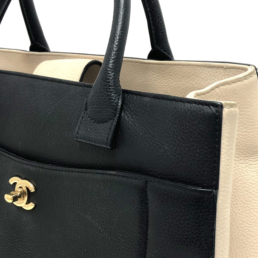CHANEL Shoulder Bag A69930 leather black CC mark Executive tote Women Used Authentic