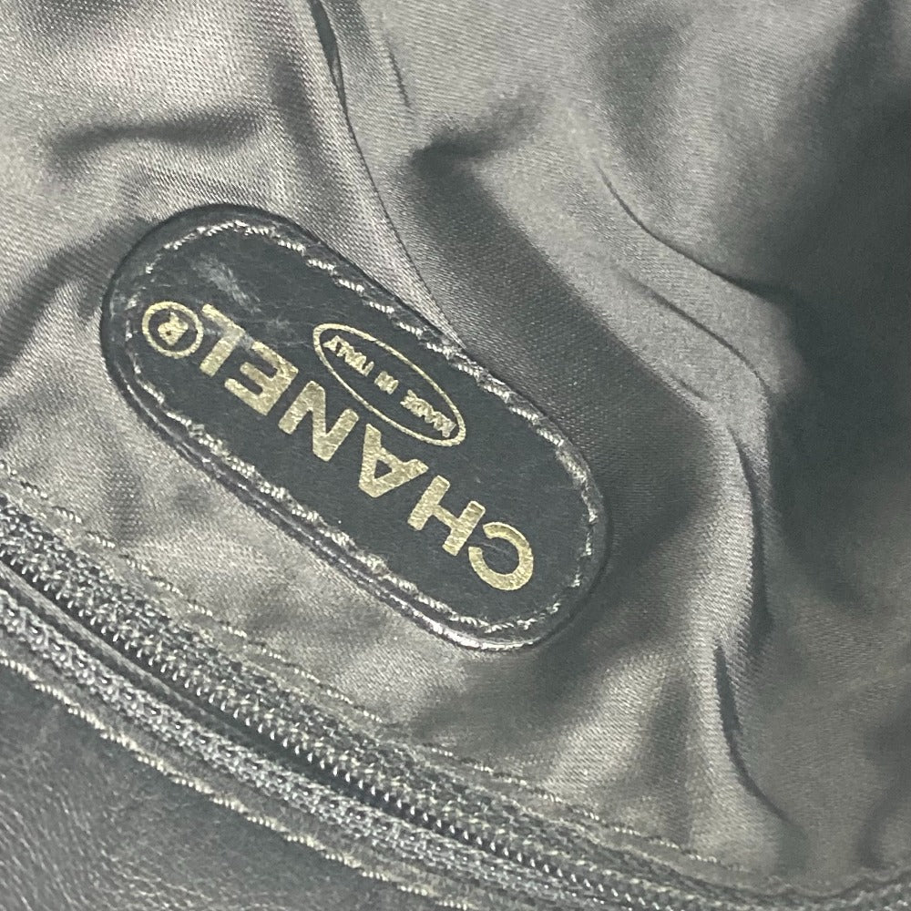 CHANEL Shoulder Bag lambskin black Shoulder CC COCO Mark Women Used Authentic