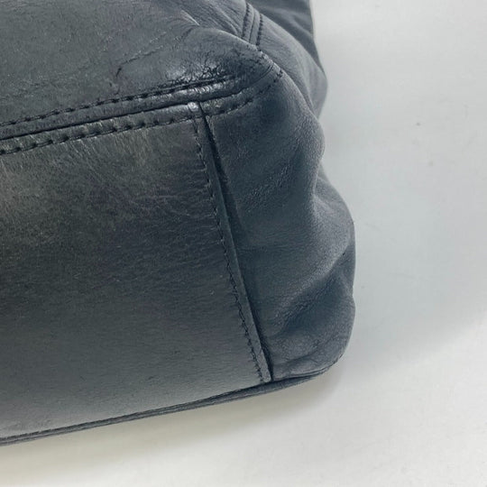 CHANEL Shoulder Bag lambskin black Shoulder CC COCO Mark Women Used Authentic