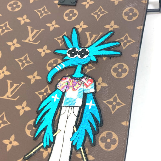 LOUIS VUITTON Tote Bag M45667 Monogram canvas Brown Monogram LV Friends Sac Plat Women Used Authentic