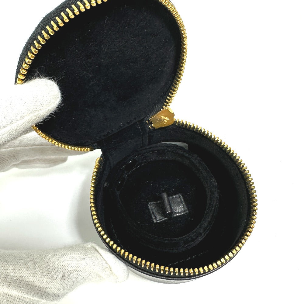 CHANEL Accessory case A02786 lambskin black accessory case COCO Mark CC Women Used Authentic