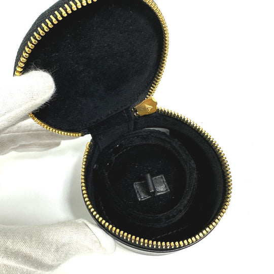 CHANEL Accessory case A02786 lambskin black accessory case COCO Mark CC Women Used Authentic