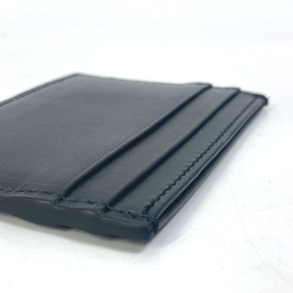 GUCCI Card Case 547596 leather black logo name card holder mens Secondhand Authentic