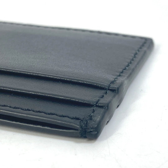 GUCCI Card Case 547596 leather black logo name card holder mens Secondhand Authentic