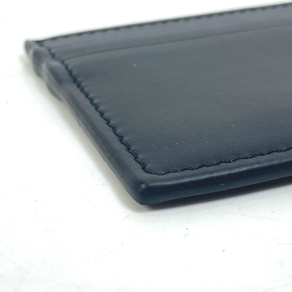 GUCCI Card Case 547596 leather black logo name card holder mens Secondhand Authentic
