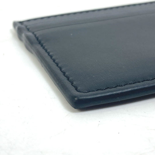 GUCCI Card Case 547596 leather black logo name card holder mens Secondhand Authentic