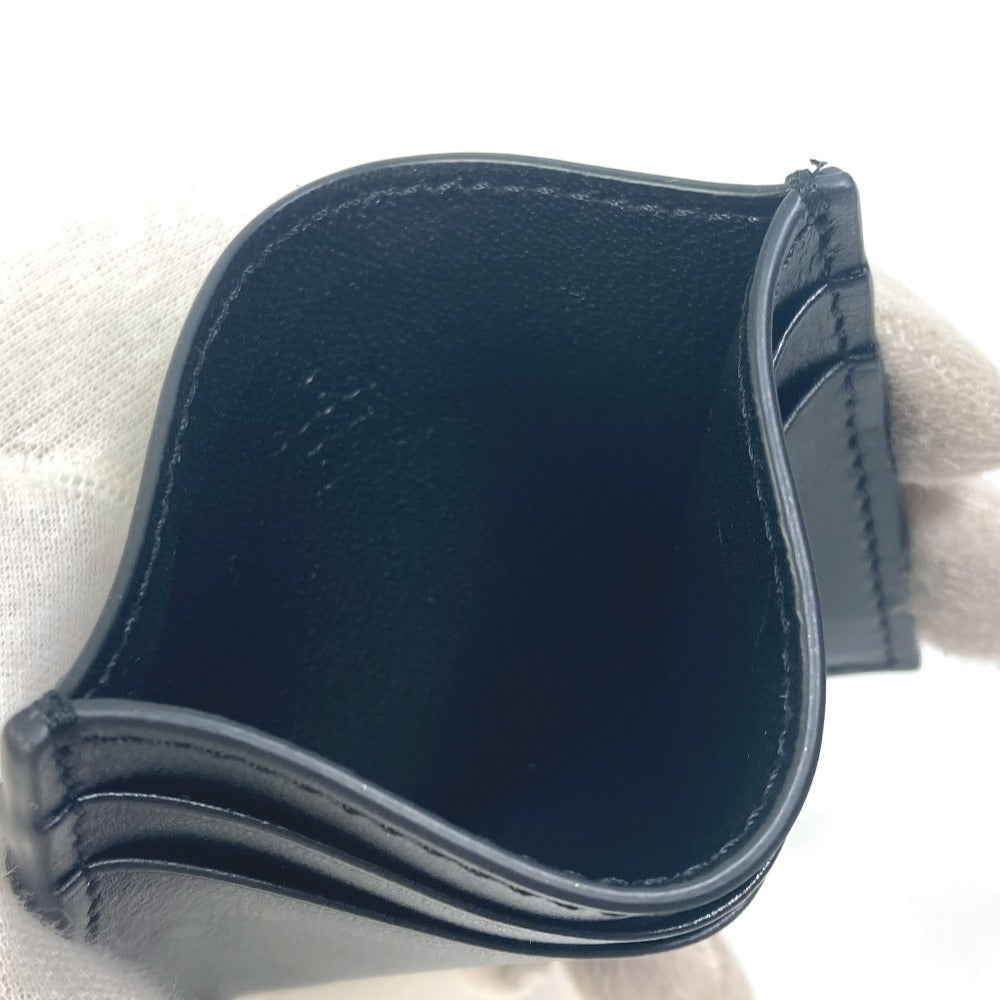 GUCCI Card Case 547596 leather black logo name card holder mens Secondhand Authentic