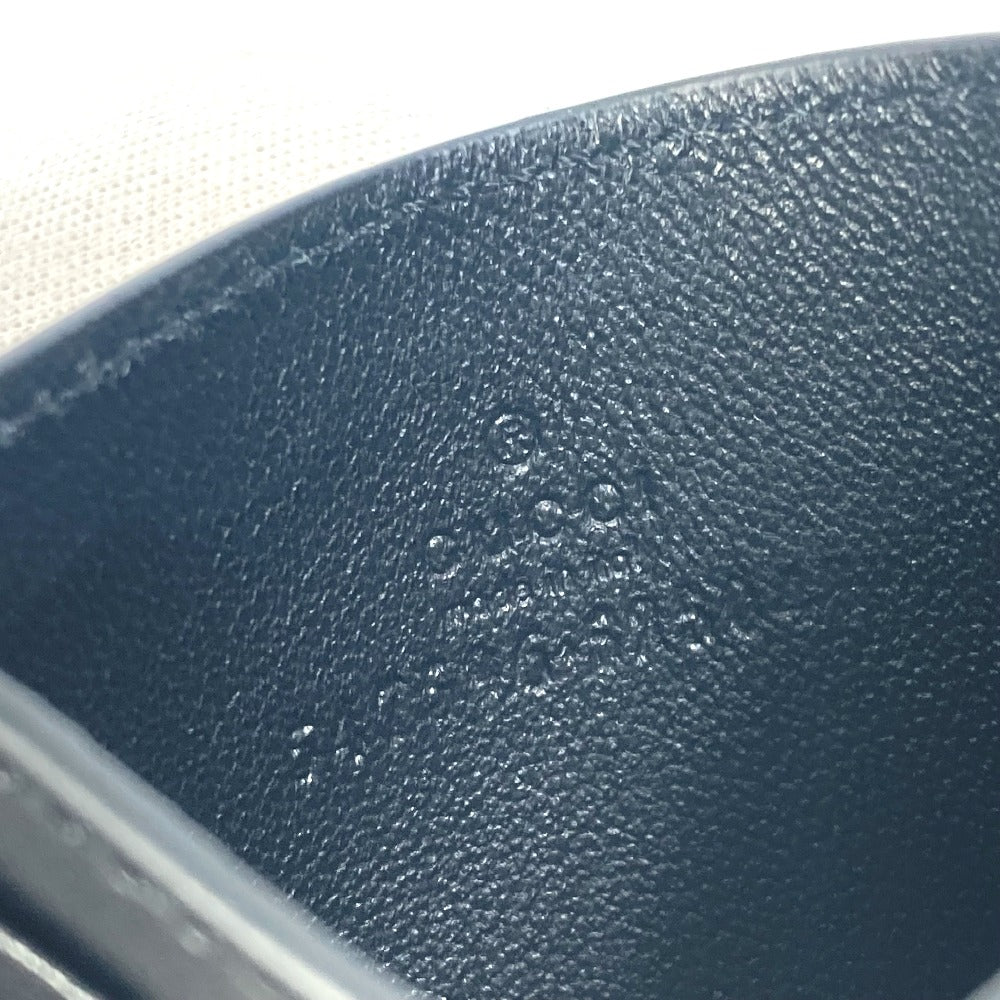 GUCCI Card Case 547596 leather black logo name card holder mens Secondhand Authentic