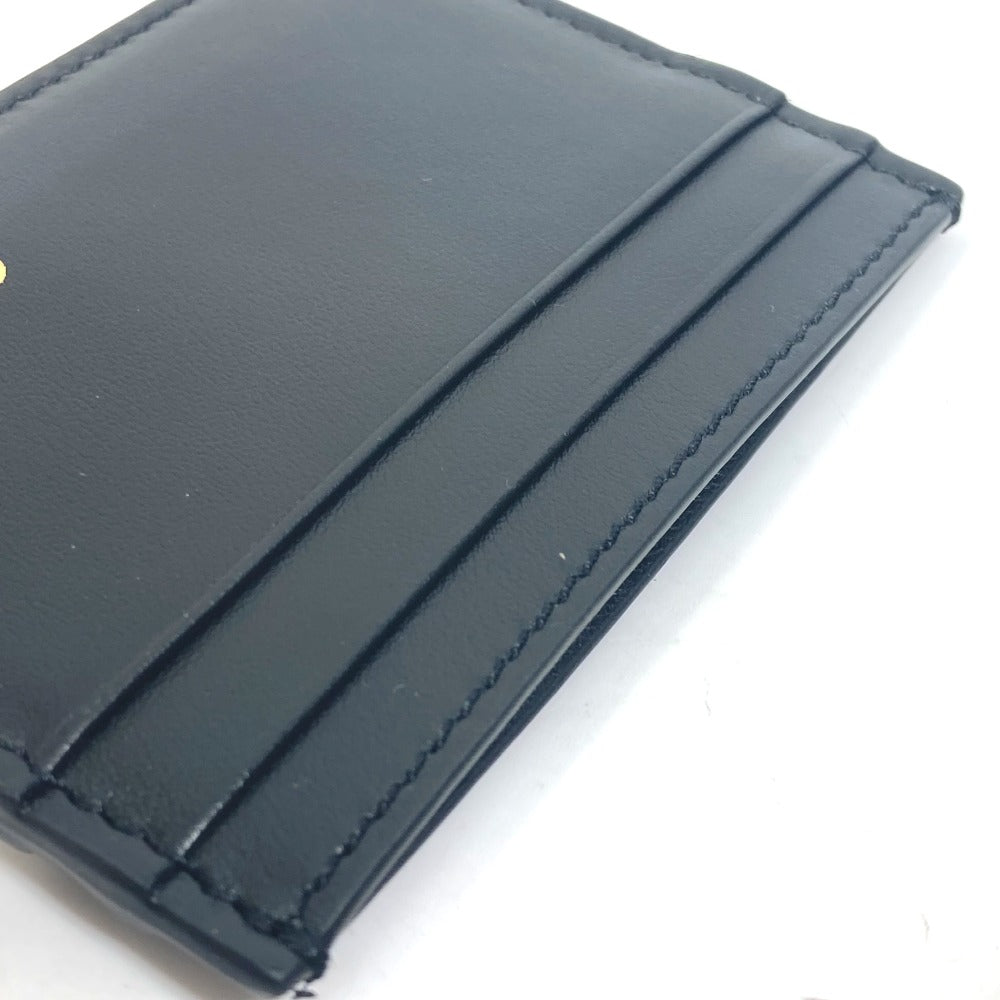 GUCCI Card Case 547596 leather black logo name card holder mens Secondhand Authentic