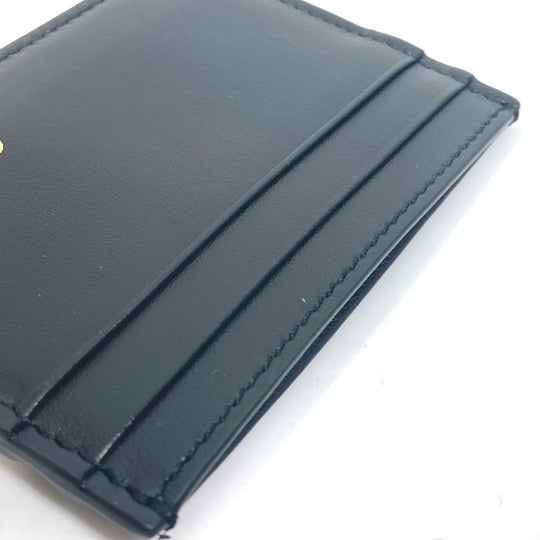 GUCCI Card Case 547596 leather black logo name card holder mens Secondhand Authentic