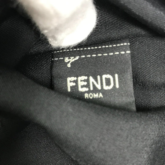 FENDI Pouch 7N0108 Nylon / leather khaki Zucca Women Used Authentic