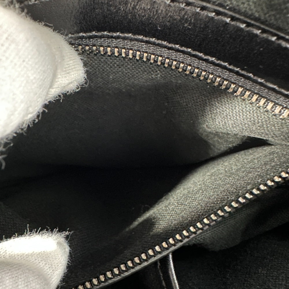 BURBERRY Shoulder Bag PVC / Leather gray check Messenger mens Used Authentic