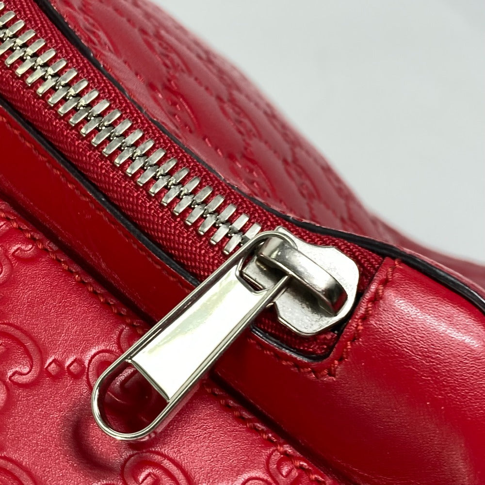 GUCCI Backpack 406370 Sima leather Red Guccisima GG Women(Unisex) Used Authentic