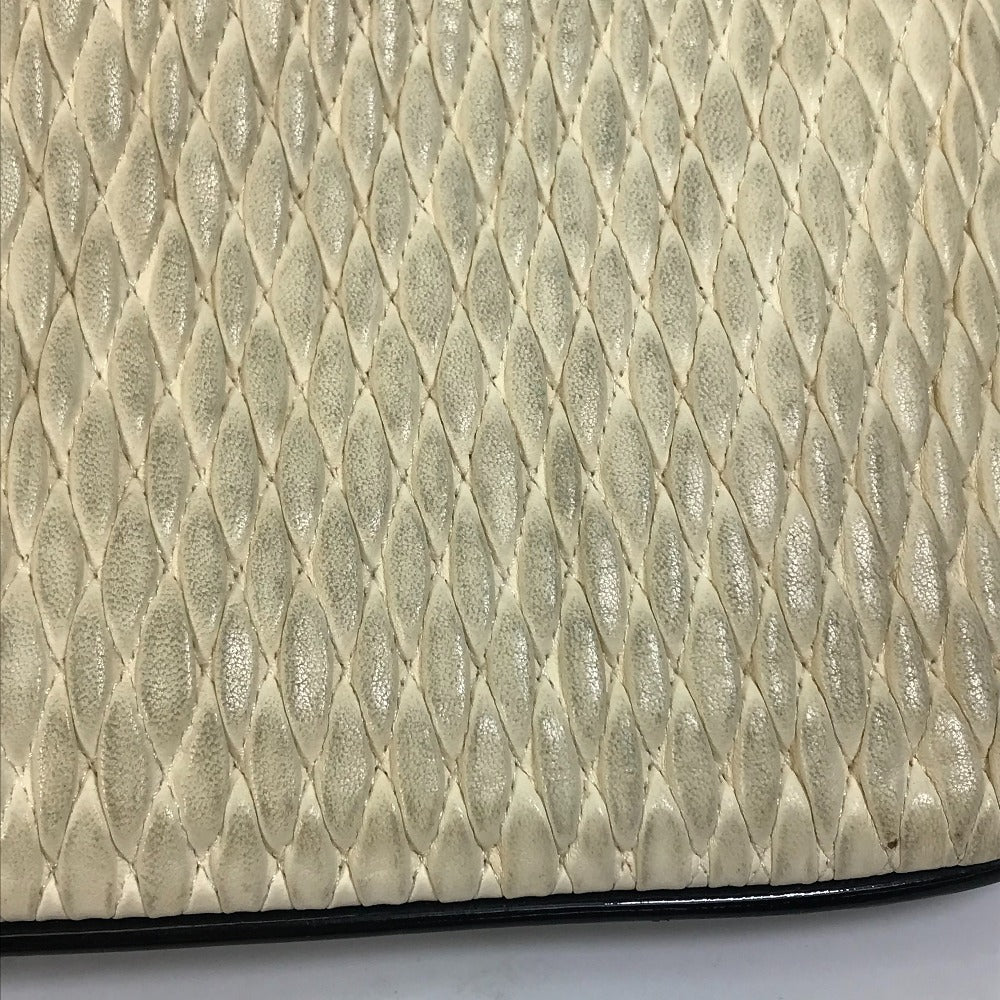 CHANEL Shoulder Bag Lambskin, Patent Leather white CC COCO Mark Women Used Authentic