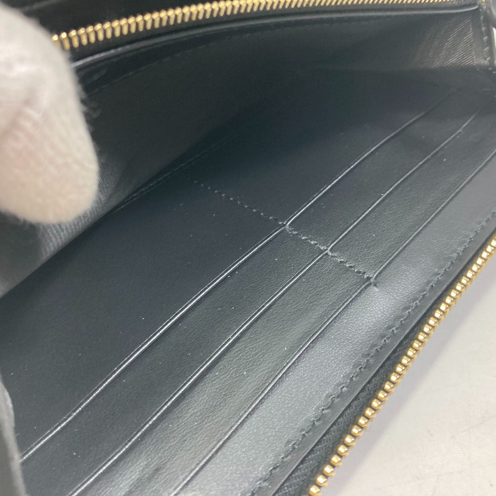 GUCCI Long Wallet Purse 723784 leather black Long wallet GG Matelasse Zip Around Wallet mens Used Authentic