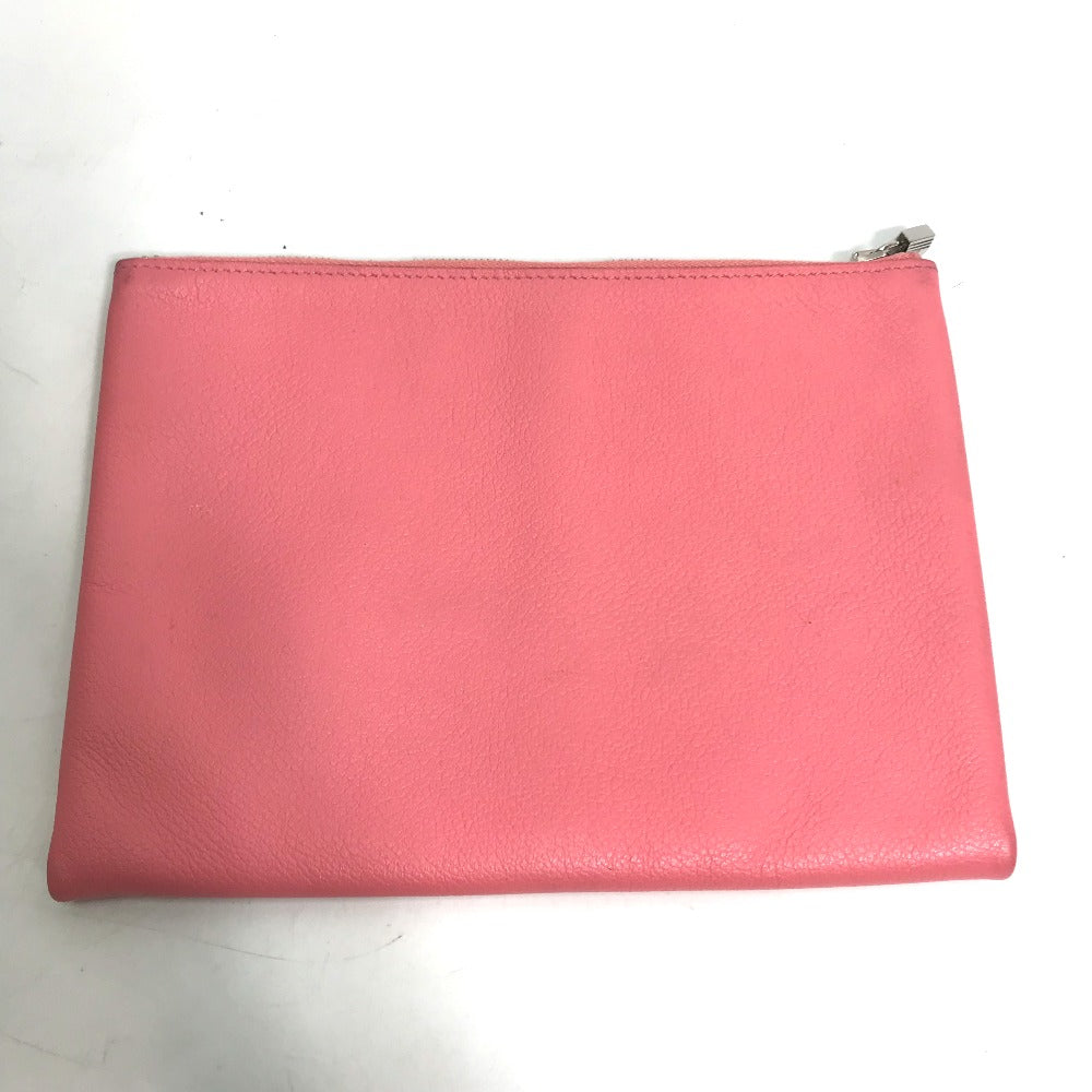 HERMES Pouch Evercolor pink Atto GM Women Used Authentic