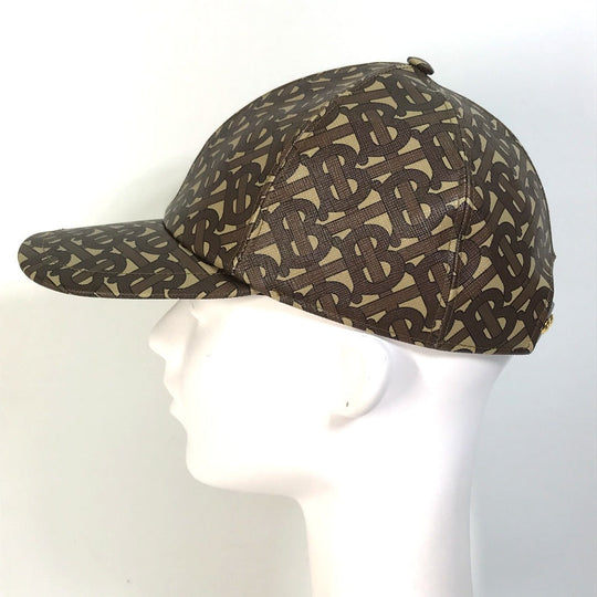 BURBERRY cap 8018971 PVC Brown TB Baseball cap M