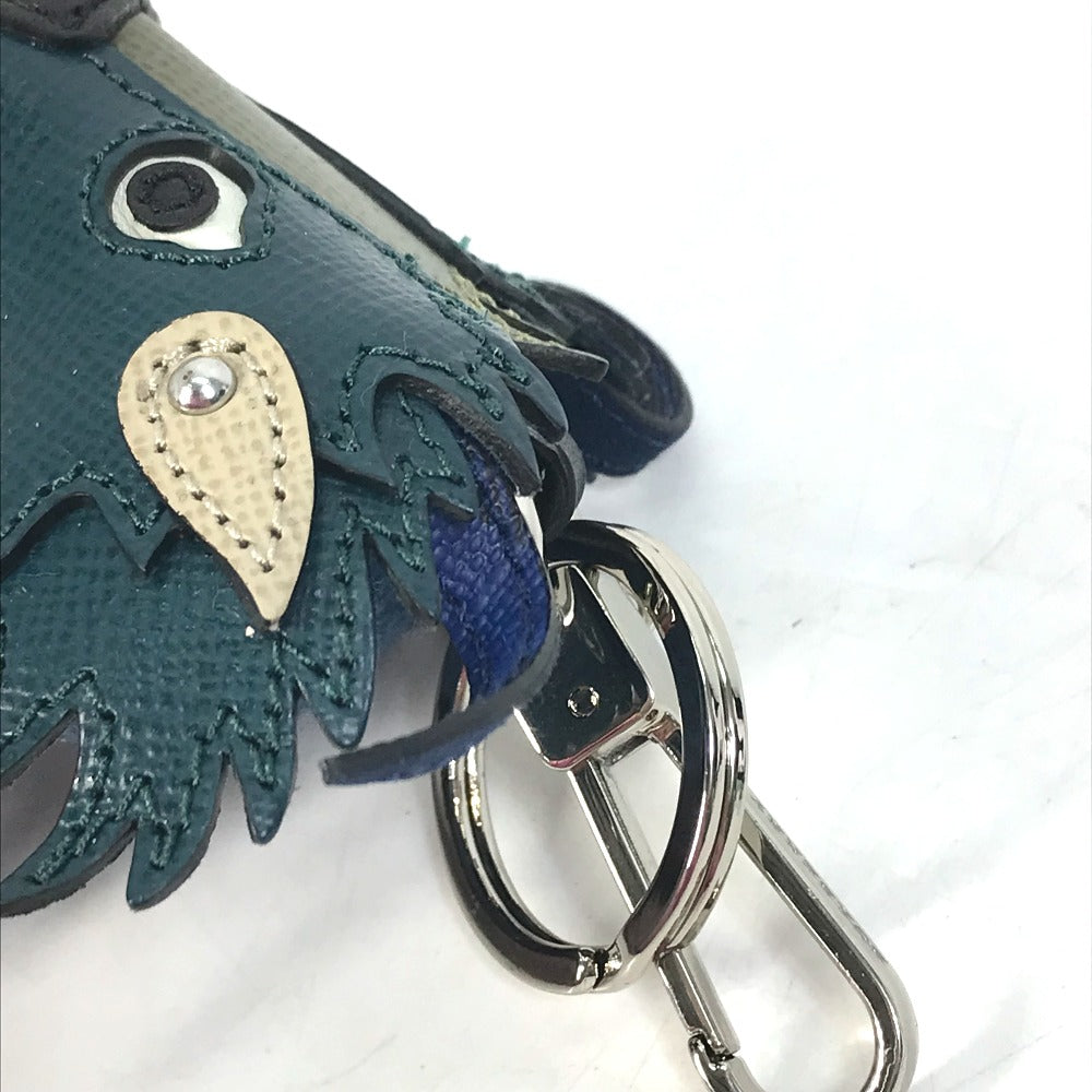 BURBERRY key ring Cotton, Leather Navy thomas bear teddy bear bear Women Used Authentic