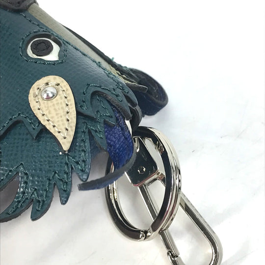 BURBERRY key ring Cotton, Leather Navy thomas bear teddy bear bear Women Used Authentic