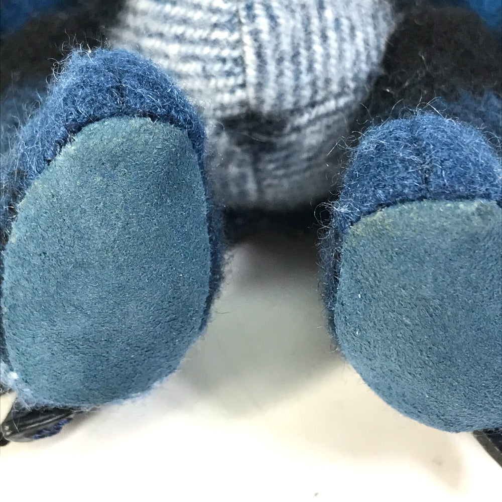 BURBERRY key ring Cotton, Leather Navy thomas bear teddy bear bear Women Used Authentic