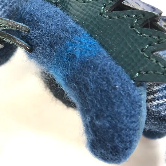 BURBERRY key ring Cotton, Leather Navy thomas bear teddy bear bear Women Used Authentic