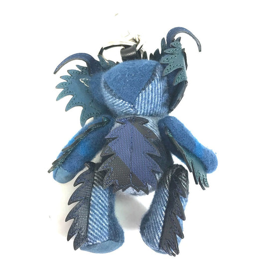 BURBERRY key ring Cotton, Leather Navy thomas bear teddy bear bear Women Used Authentic