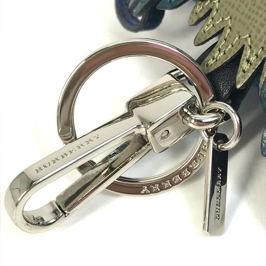 BURBERRY key ring Cotton, Leather Navy thomas bear teddy bear bear Women Used Authentic