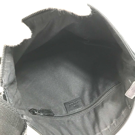 GUCCI Shoulder Bag 145857 GG canvas black GG Women Secondhand Authentic