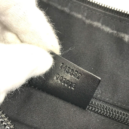 GUCCI Shoulder Bag 145857 GG canvas black GG Women Secondhand Authentic