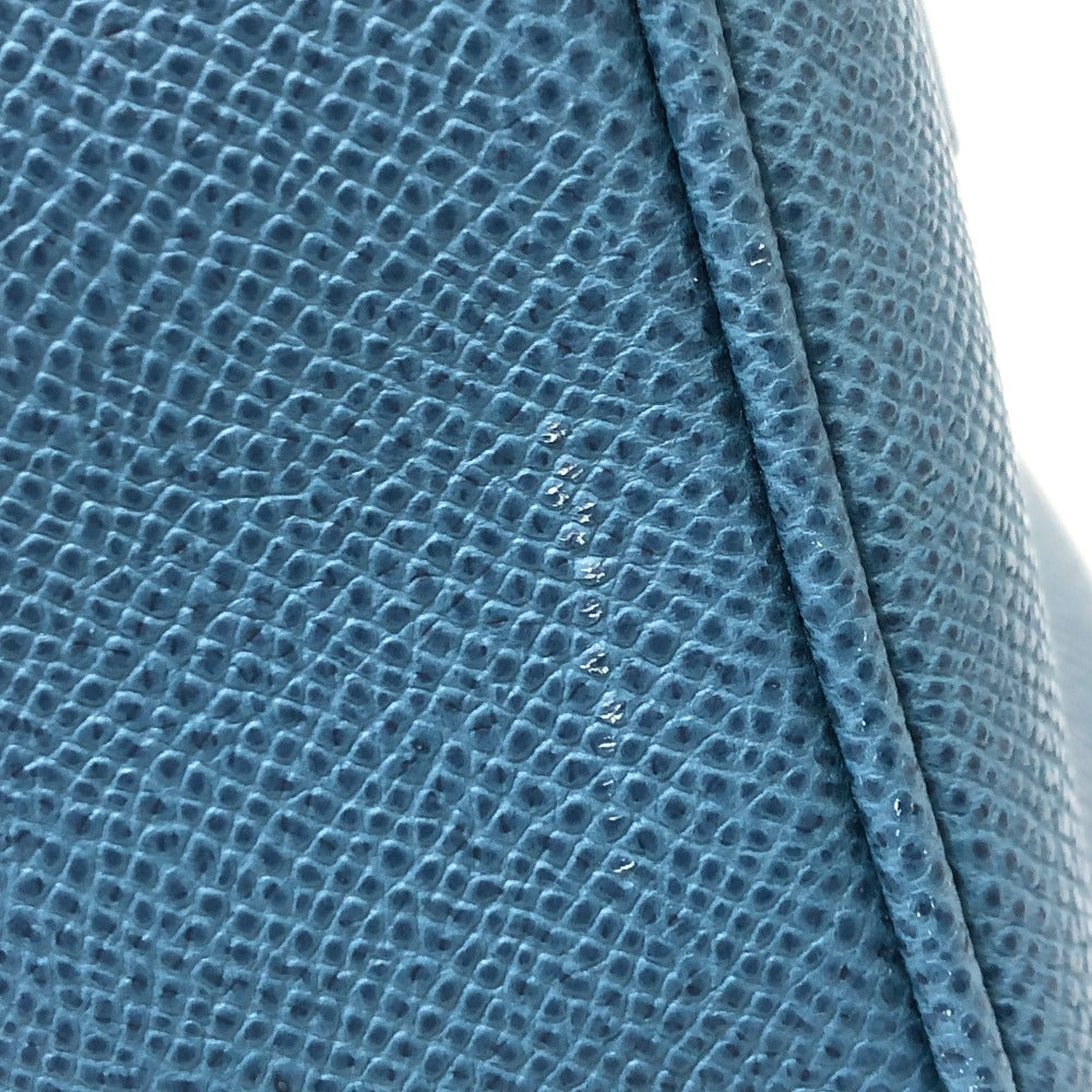 DOLCE&GABBANA Handbag leather blue Dorgava mens Used Authentic