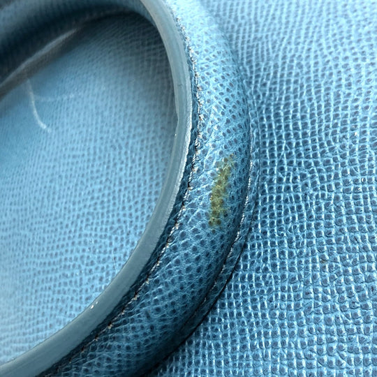 DOLCE&GABBANA Handbag leather blue Dorgava mens Used Authentic