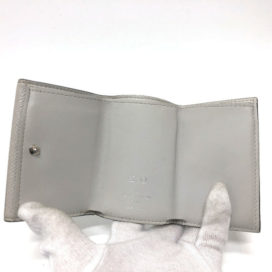 LOUIS VUITTON Trifold wallet M67621 Monogram canvas white Tiger Lama Monogram This Cabas Lee-Compact Wallet mens Used Authentic