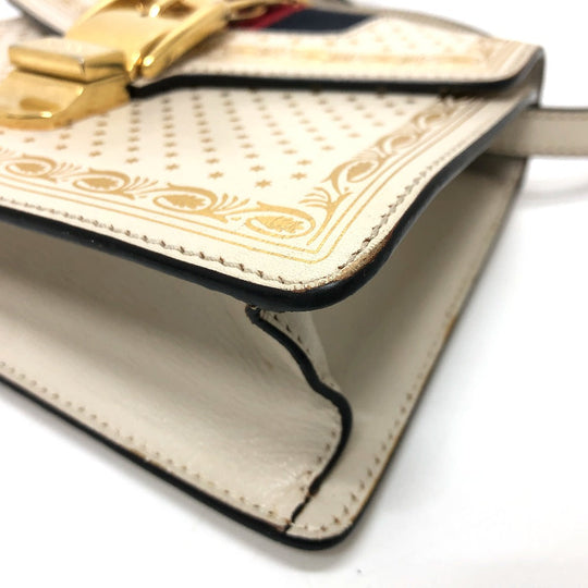 GUCCI Shoulder Bag 470270 leather white Silvi Women Used Authentic