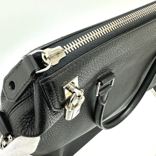 LOUIS VUITTON Tote Bag M94476 Taurillon Clemence Leather black Greenwich mens Used Authentic