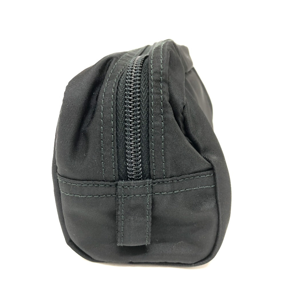 PRADA Pouch 1NA350 Nylon black Triangle logo Women Secondhand Authentic