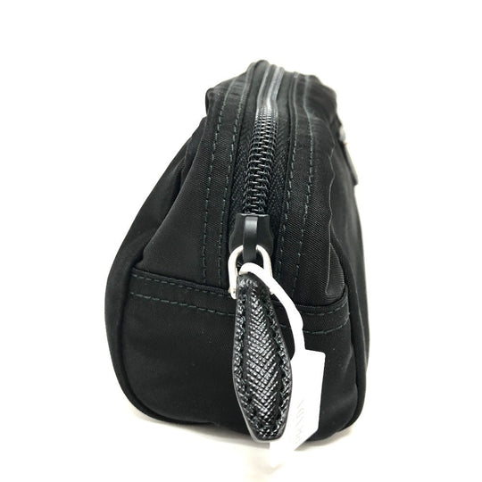 PRADA Pouch 1NA350 Nylon black Triangle logo Women Secondhand Authentic