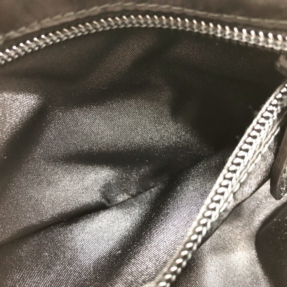 PRADA Pouch 1NA350 Nylon black Triangle logo Women Secondhand Authentic