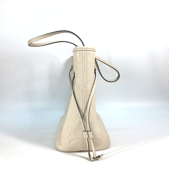 LOUIS VUITTON Tote Bag M46676 Monogram Ann Platt Leather beige Monogram Ann Platt Neverfull MM Women Used Authentic