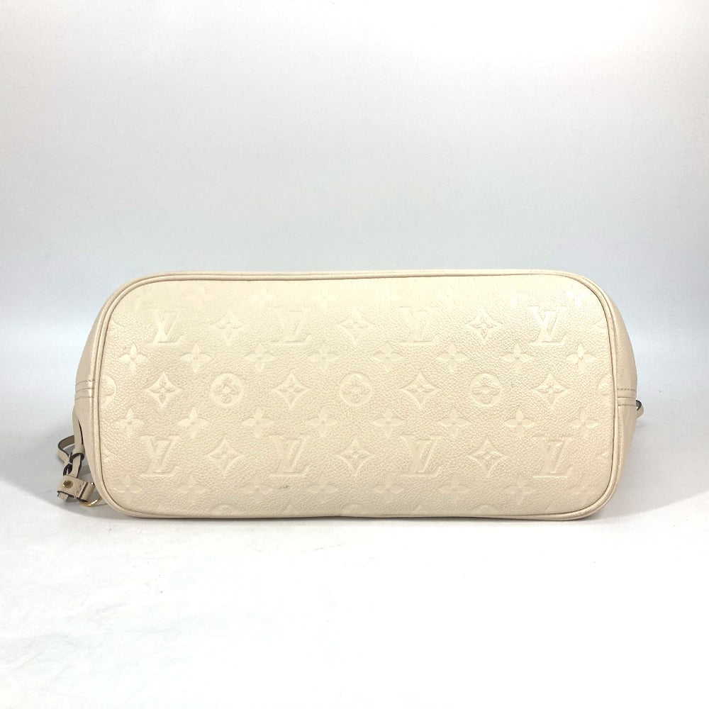 LOUIS VUITTON Tote Bag M46676 Monogram Ann Platt Leather beige Monogram Ann Platt Neverfull MM Women Used Authentic