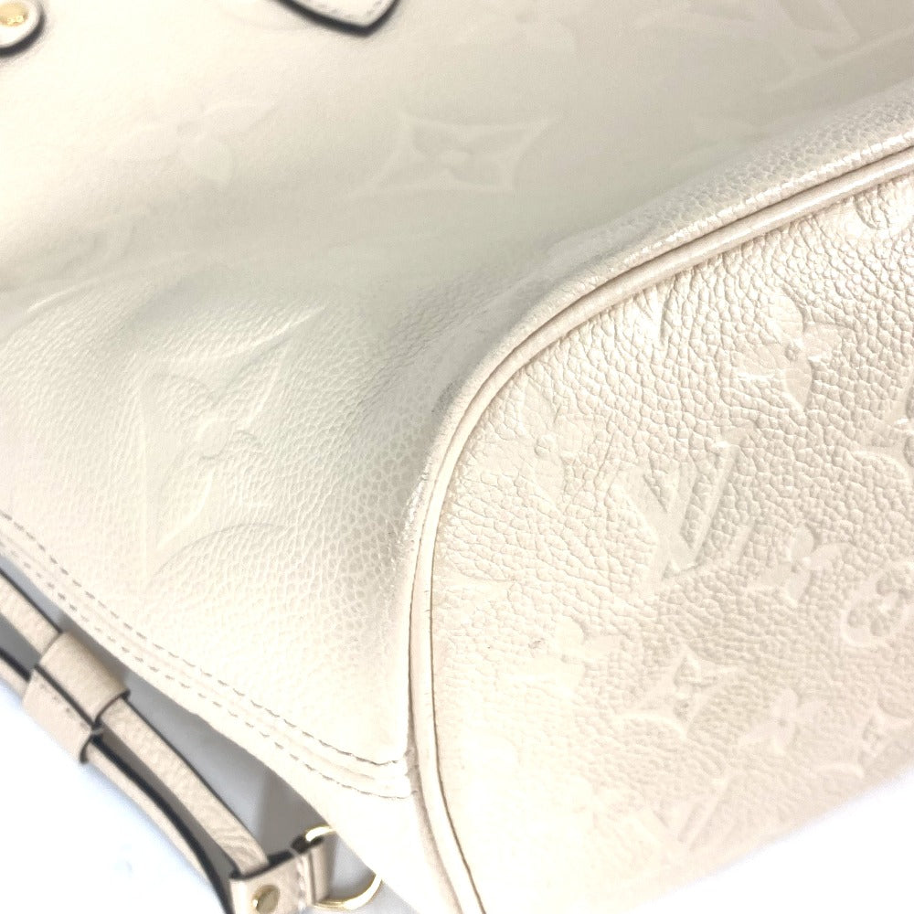 LOUIS VUITTON Tote Bag M46676 Monogram Ann Platt Leather beige Monogram Ann Platt Neverfull MM Women Used Authentic