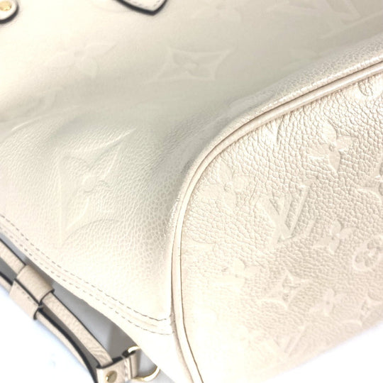 LOUIS VUITTON Tote Bag M46676 Monogram Ann Platt Leather beige Monogram Ann Platt Neverfull MM Women Used Authentic