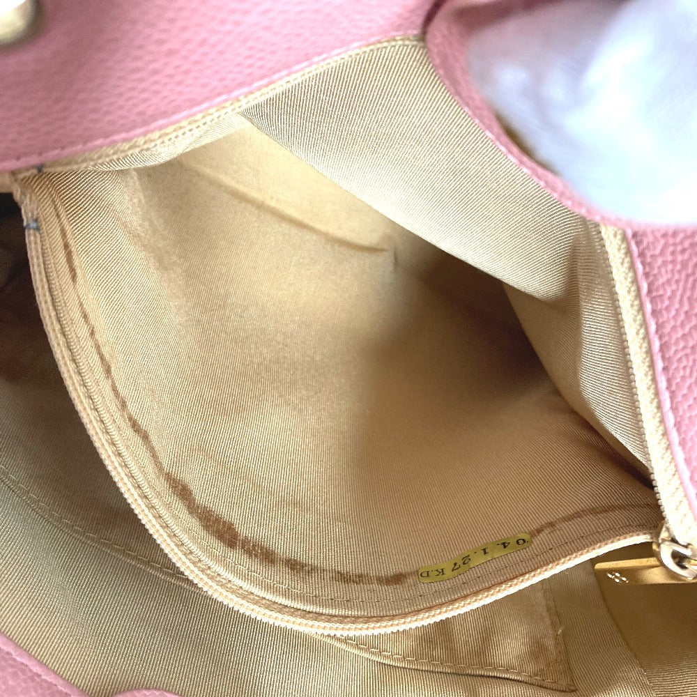 CHANEL Shoulder Bag A50994  Caviar skin pink Tote Bag Chain Matelasse PST Tote Women Used Authentic