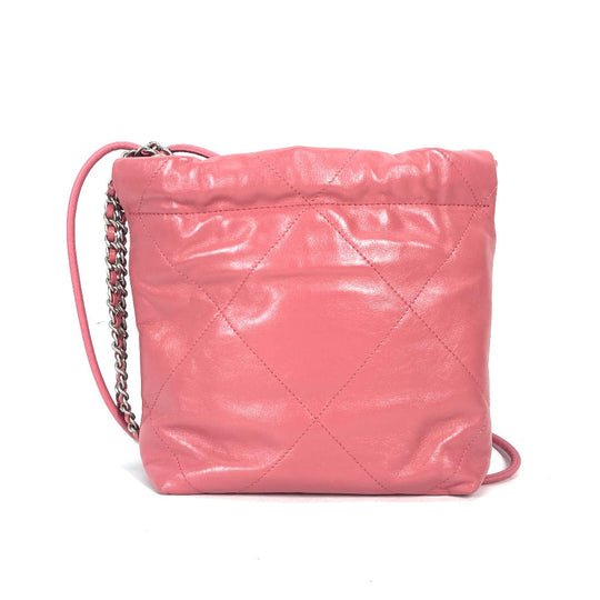 CHANEL Shoulder Bag AS3980 Calfskin pink Chain chanel 22 Women Used Authentic