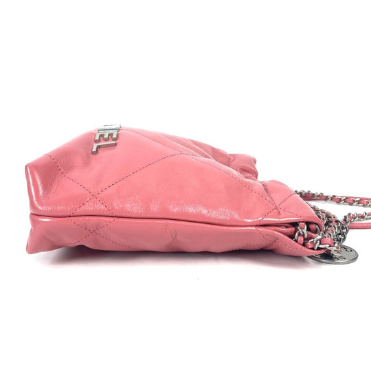CHANEL Shoulder Bag AS3980 Calfskin pink Chain chanel 22 Women Used Authentic