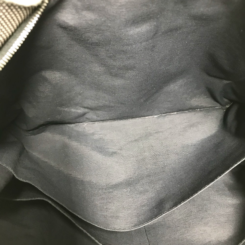 HERMES Pouch canvas gray Her Line Pouch MM unisex(Unisex) Used Authentic